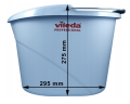 Vileda wiadro do mopa UltraSpeed 10l wymiary 2.png