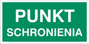 OZNAKOWANIE PUNKTU SCHRONIENIA