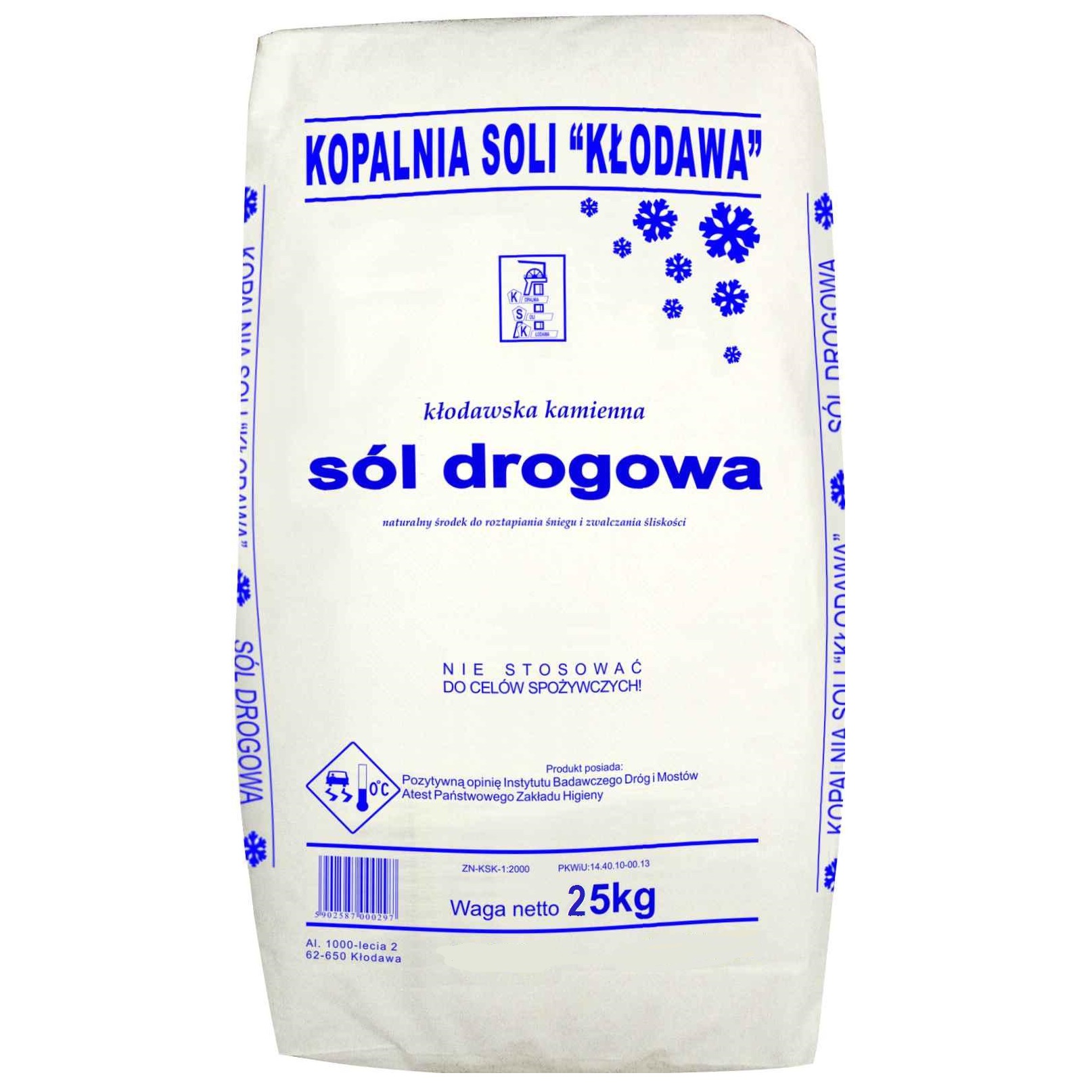 Sól drogowa workowana, gruboziarnista